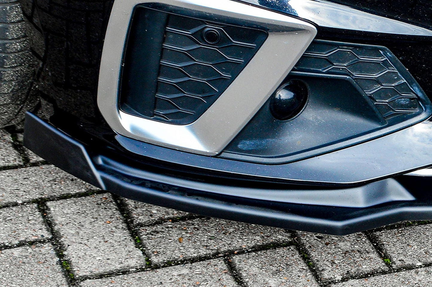 CUP Frontspoilerlippe ABS mit Seitenwing Audi S4, B9, 8W Facelift Carbon