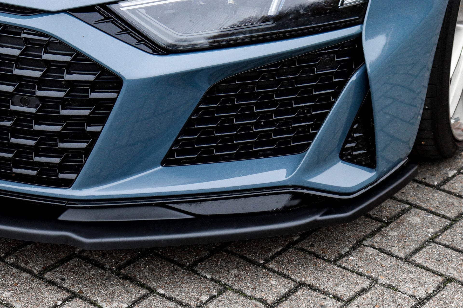 CUP Frontspoilerlippe ABS Audi R8, 4S Coupe + Roadster Schwarz Glanz