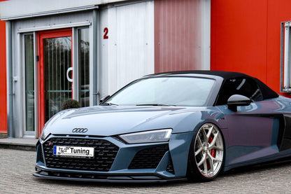 CUP Frontspoilerlippe ABS Audi R8, 4S Coupe + Roadster Schwarz Glanz