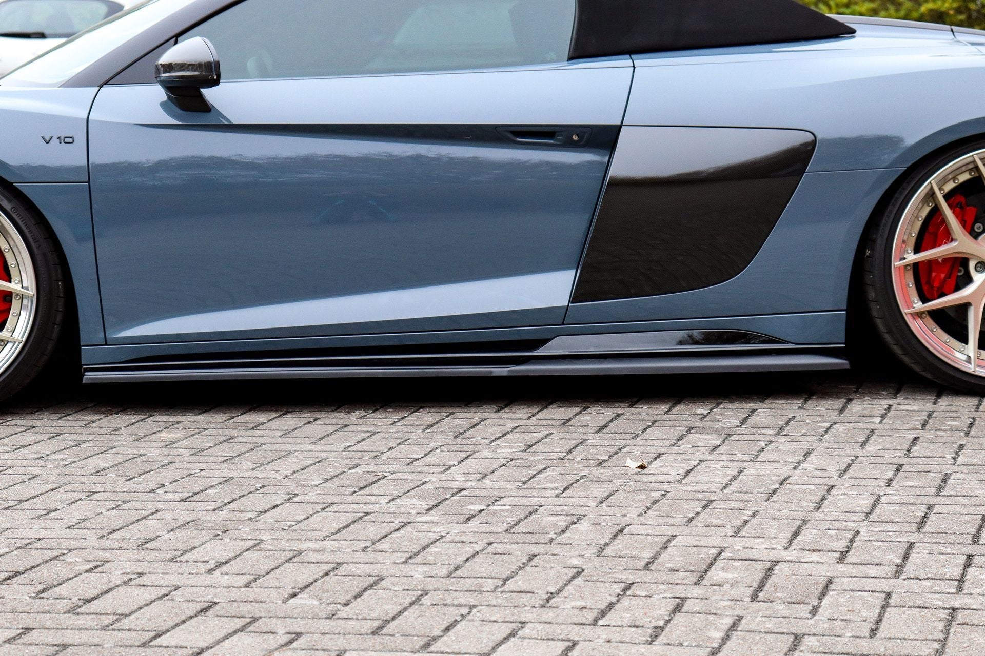 Seitenschwellersatz CUP Racing Audi R8, 4S Coupe + Roadster Schwarz Matt