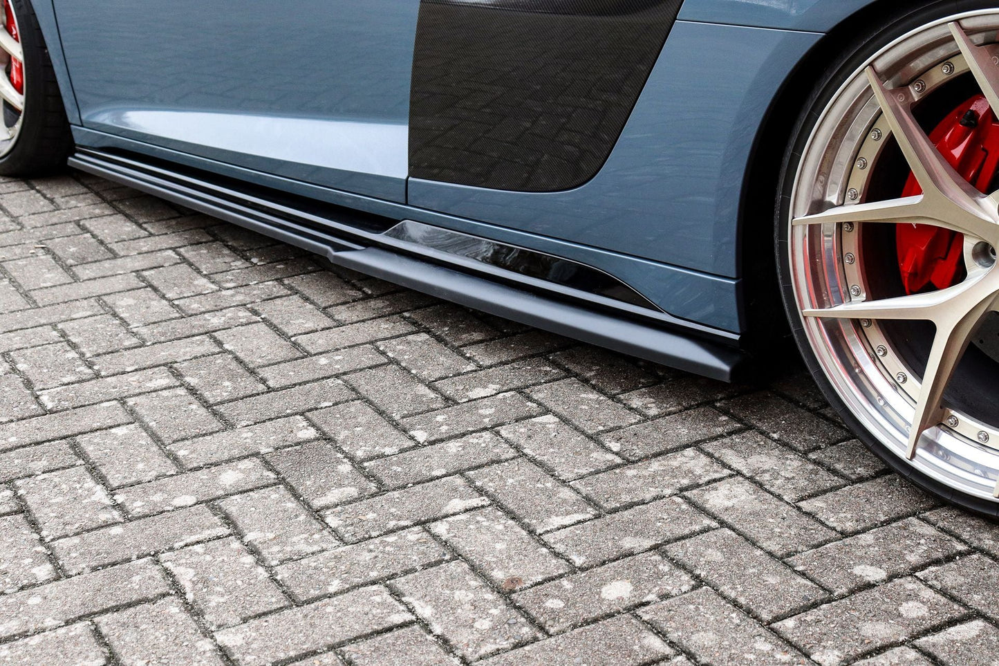 Seitenschwellersatz CUP Racing Audi R8, 4S Coupe + Roadster Schwarz Matt