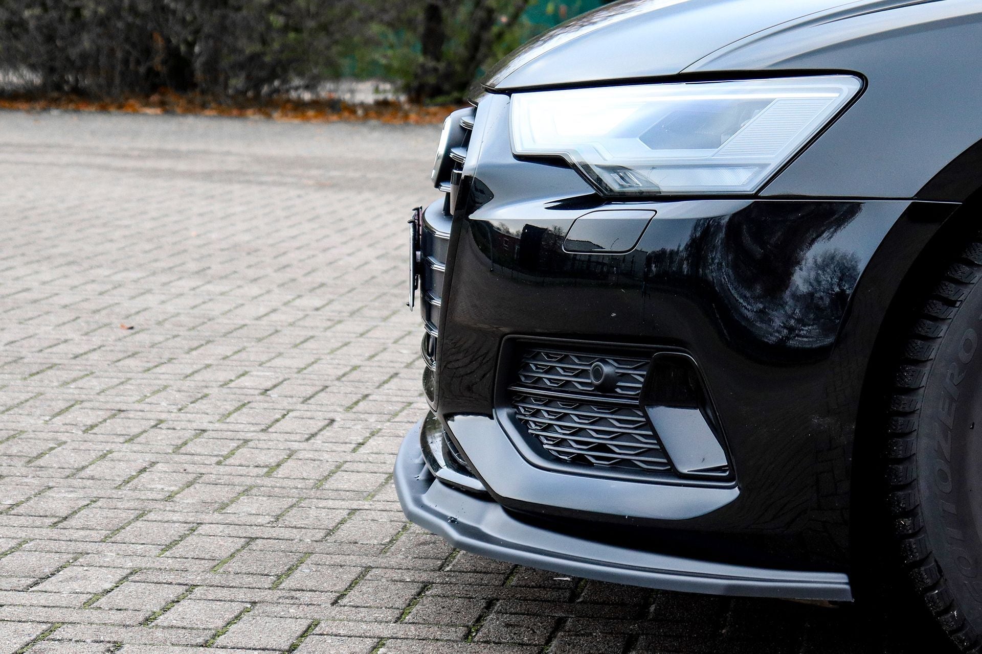 CUP Frontspoilerlippe ABS Audi A6 Typ F2, C8 Bj.:2018 -2023 Schwarz Matt