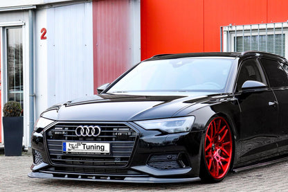 CUP Frontspoilerlippe ABS Audi A6 Typ F2, C8 Bj.:2018 -2023 Schwarz Matt