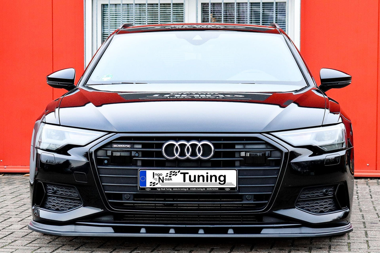 CUP Frontspoilerlippe ABS Audi A6 Typ F2, C8 Bj.:2018 -2023 Schwarz Matt