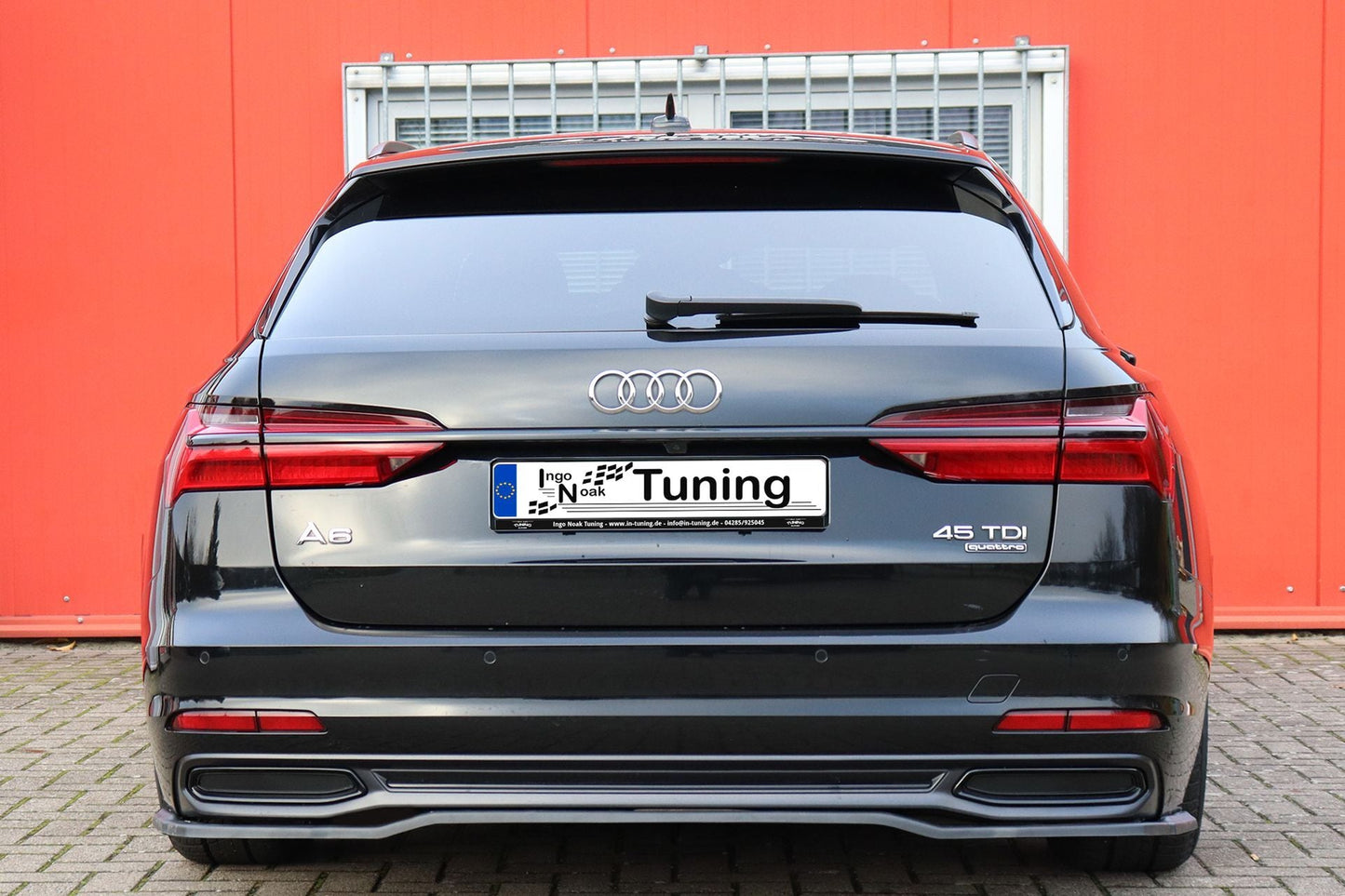 Heckansatz Audi A6 Typ F2, C8 Bj.:2018 -2023 Schwarz Glanz