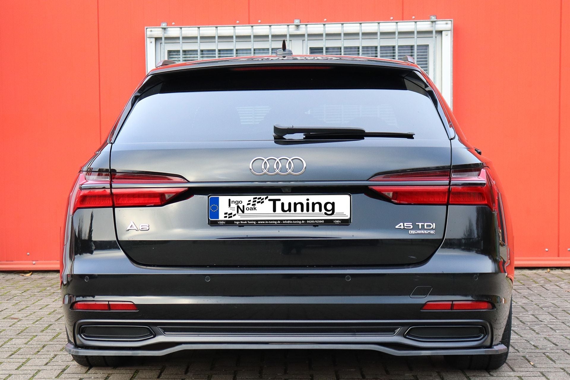 Heckansatz Audi A6 Typ F2, C8 Bj.:2018 -2023 Schwarz Glanz