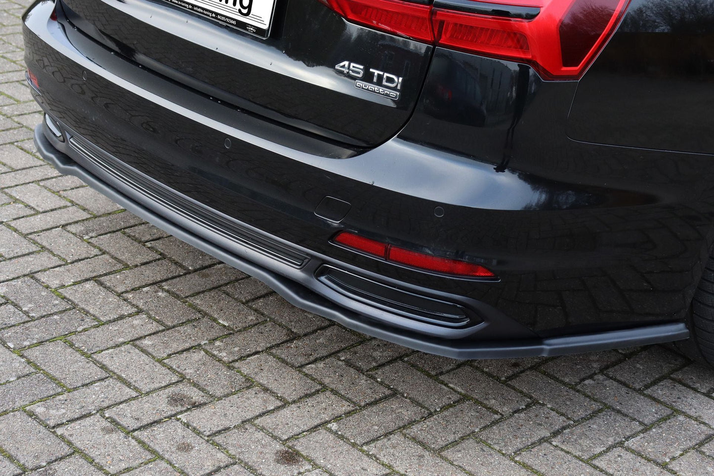 Heckansatz Audi A6 Typ F2, C8 Bj.:2018 -2023 Schwarz Glanz