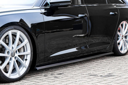 Seitenschwellersatz ABS Audi A6 Typ F2, C8 Bj.:2018 -2023 Schwarz Glanz