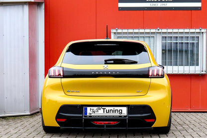 Gefräster Diffusor Peugeot 208 + e208 ,GT, GT-Line Ab Bj.: 2019- Schwarz Matt