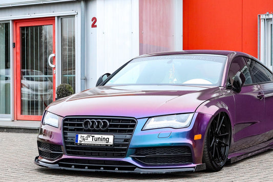 CUP Frontspoilerlippe ABS mit Seitenwing Audi A7 S-Line + S7 C7 Carbon