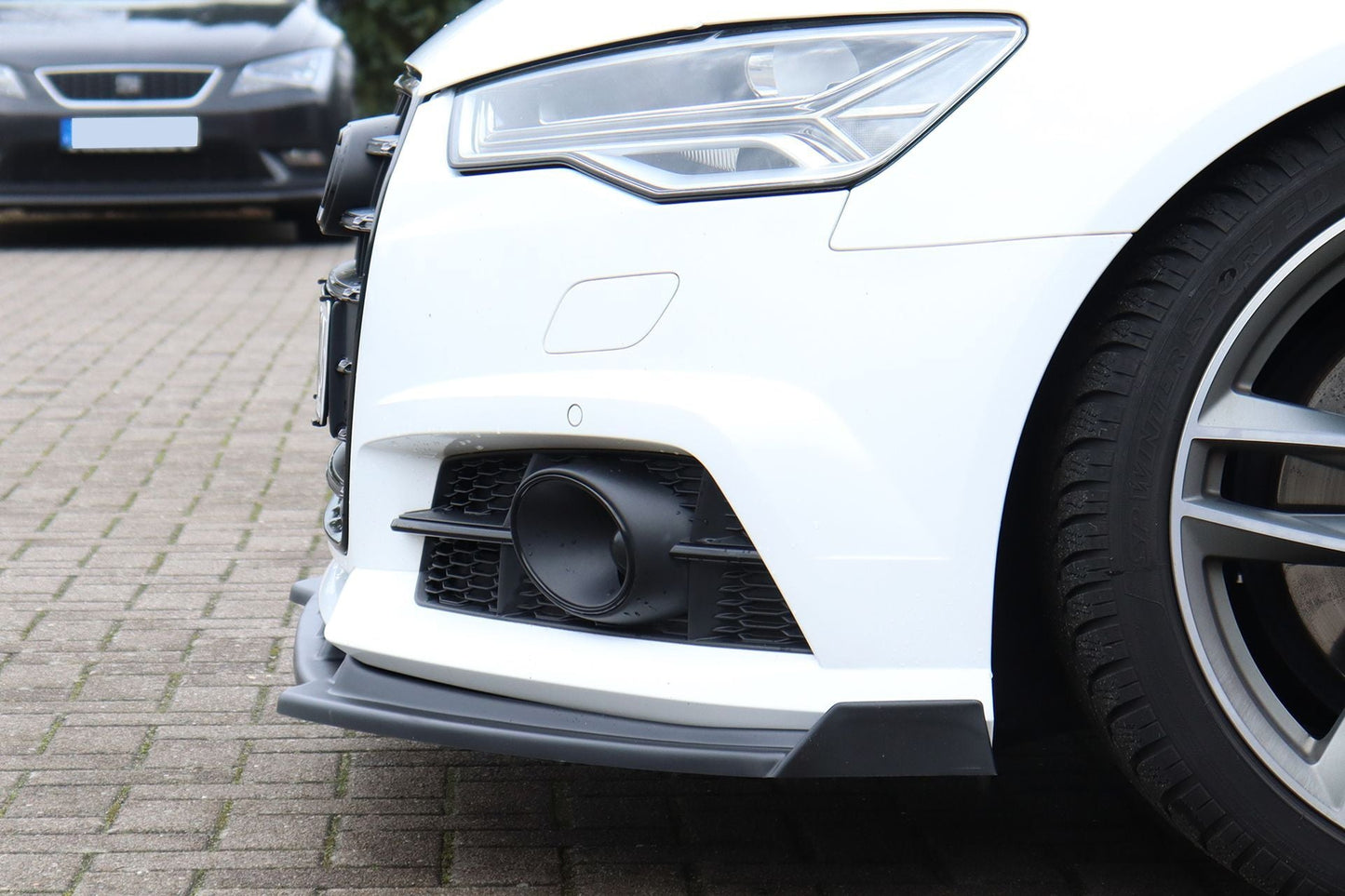 CUP Frontspoilerlippe ABS mit Seitenwing Audi A6 + S6, 4G, C7 Carbon