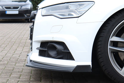 CUP Frontspoilerlippe ABS mit Seitenwing Audi A6 + S6, 4G, C7 Carbon