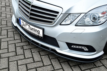CUP Frontspoilerlippe Mercedes Benz E Klasse AMG Typ W212 S212V212A207C207 Schwarz Glanz