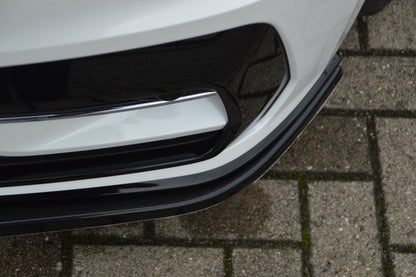 CUP Frontspoilerlippe ABS Volkswagen Touran Typ 5T, R-Line Schwarz Glanz