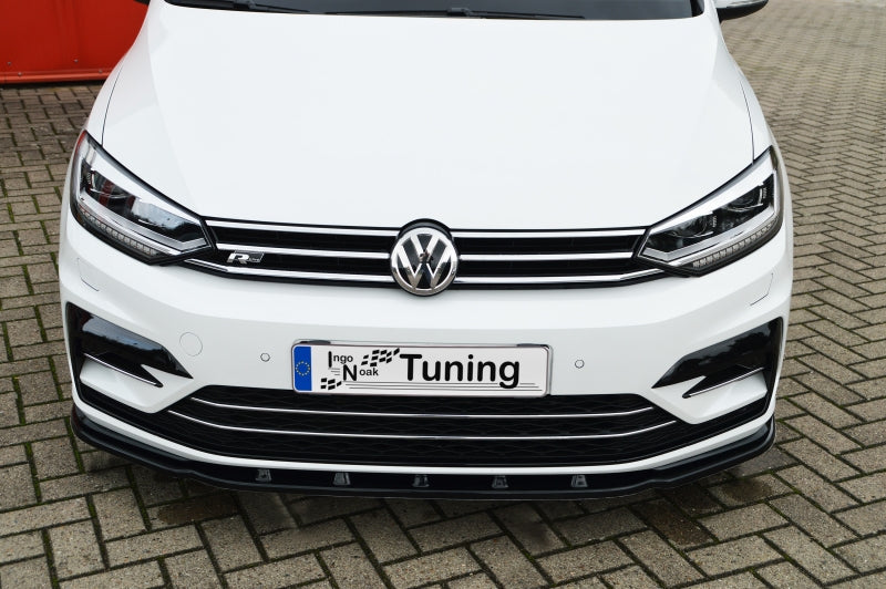CUP Frontspoilerlippe ABS Volkswagen Touran Typ 5T, R-Line Schwarz Matt