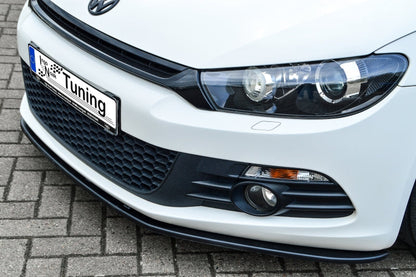 CUP Frontspoilerlippe ABS Volkswagen Scirocco 3 Typ 13 Schwarz Glanz