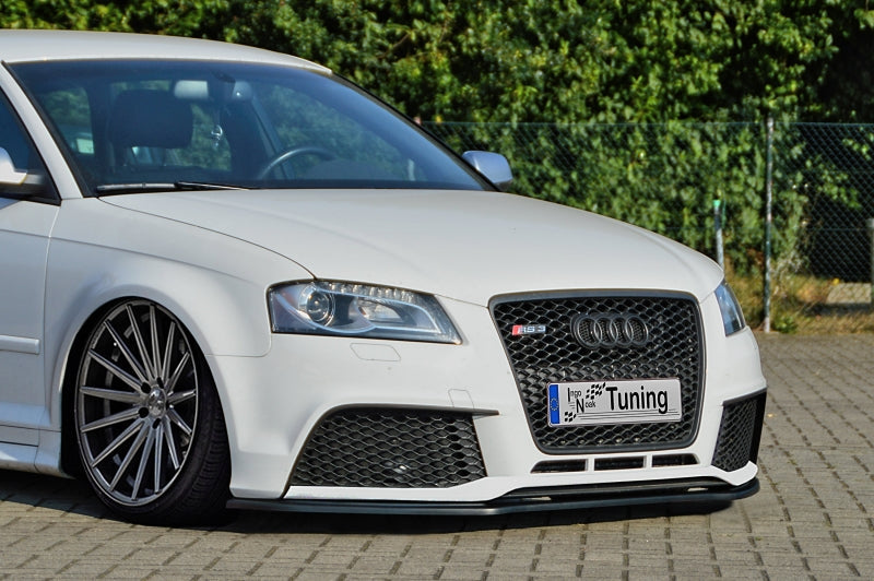 CUP Frontspoilerlippe ABS Audi RS3, 8PA Bj.: 2011-2012 Schwarz Glanz
