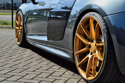 Seitenschwellersatz ABS Audi R8, 42 Bj.: 2006-2015 Schwarz Glanz