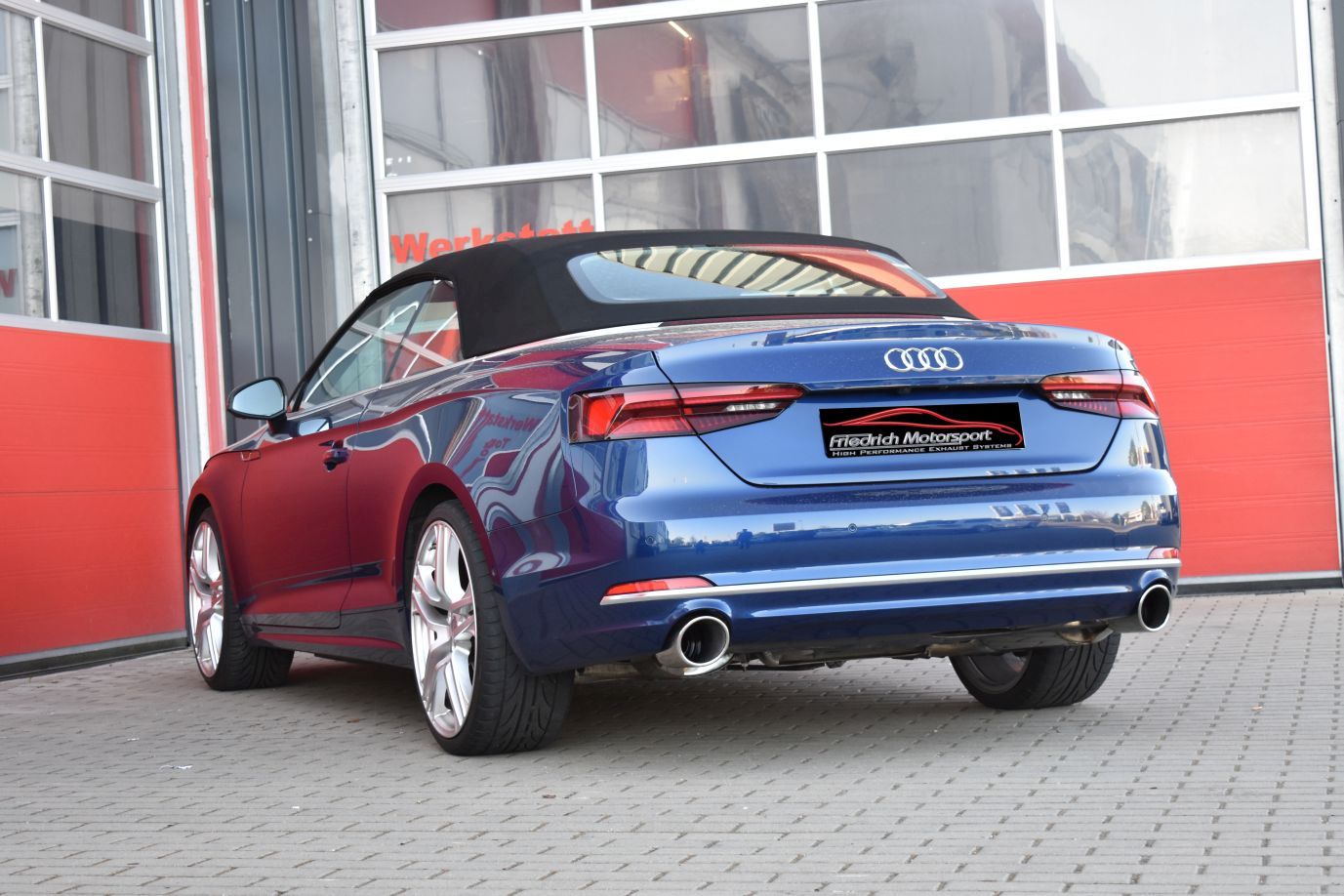 Friedrich Motorsport 76mm Duplex-Sportendschalldämpfer Audi A5 B9 (F5/B8) Coupe und Cabrio
