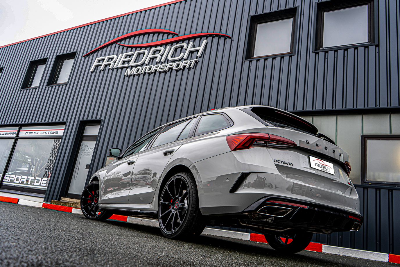 Friedrich Motorsport 76mm Duplex Sportendschalldämpfer Skoda Octavia RS NX