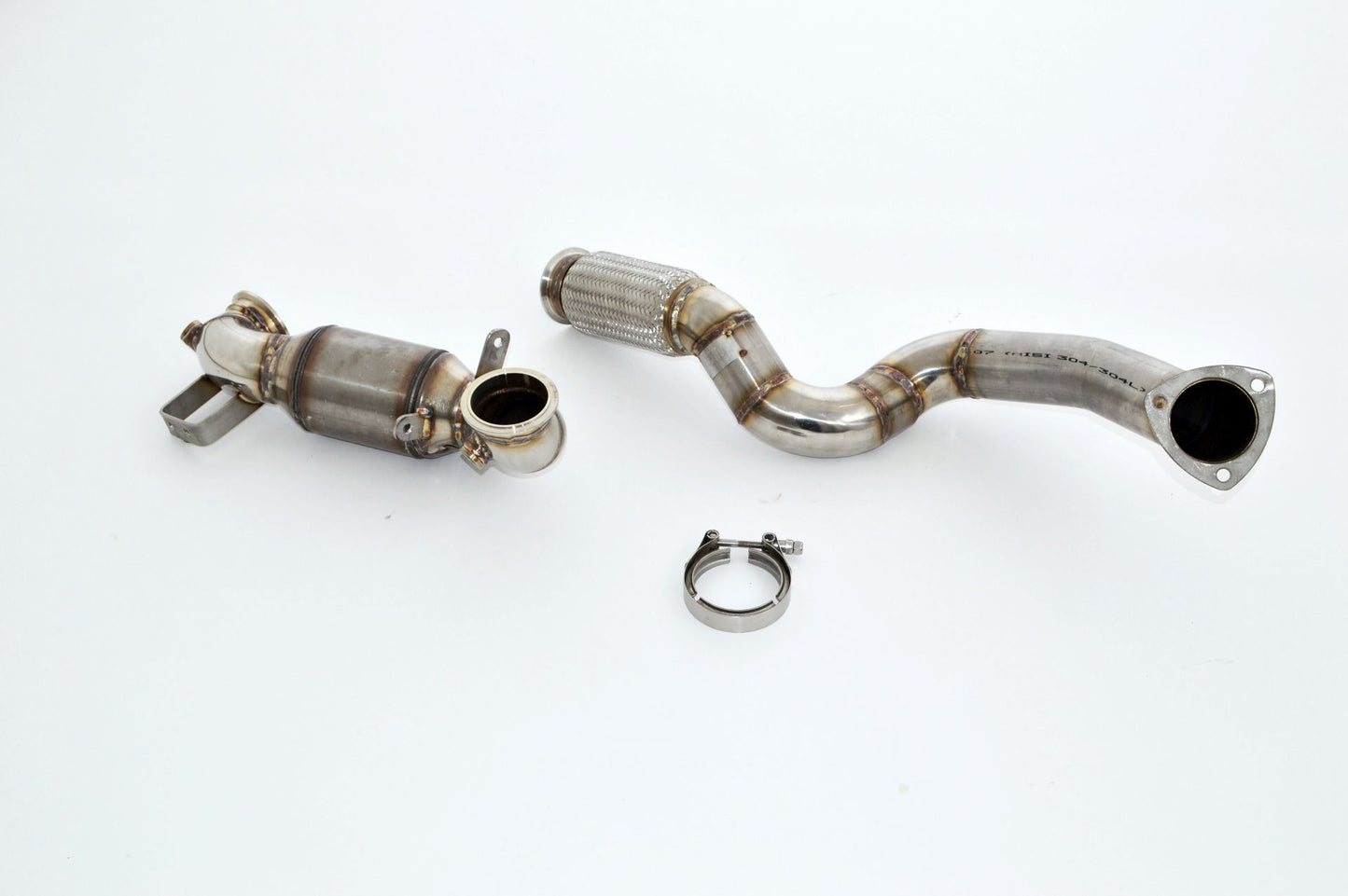 Friedrich Motorsport 76mm Downpipe mit 200 Zellen Sport-Kat. Opel Astra K
