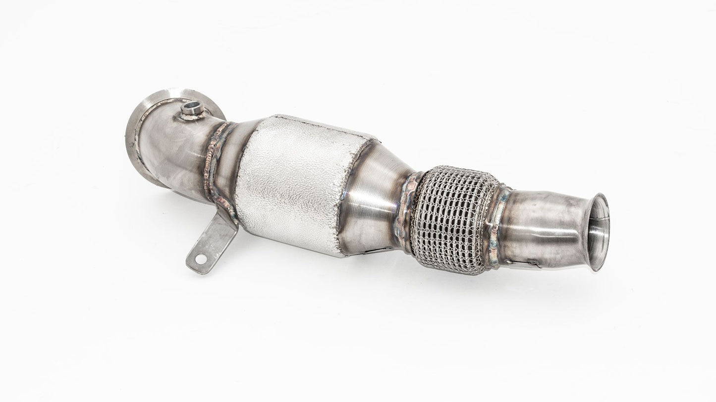 Friedrich Motorsport 76mm Downpipe mit 200 Zellen Sport-Kat. Edelstahl