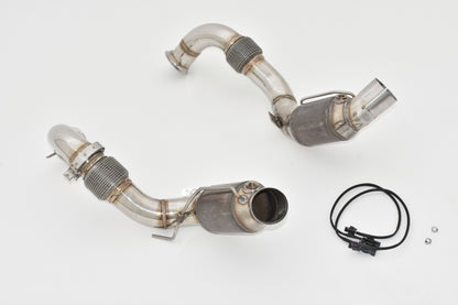 Friedrich Motorsport 76mm Downpipe-Satz mit 200 Zellen Sport-Kat. Edelstahl