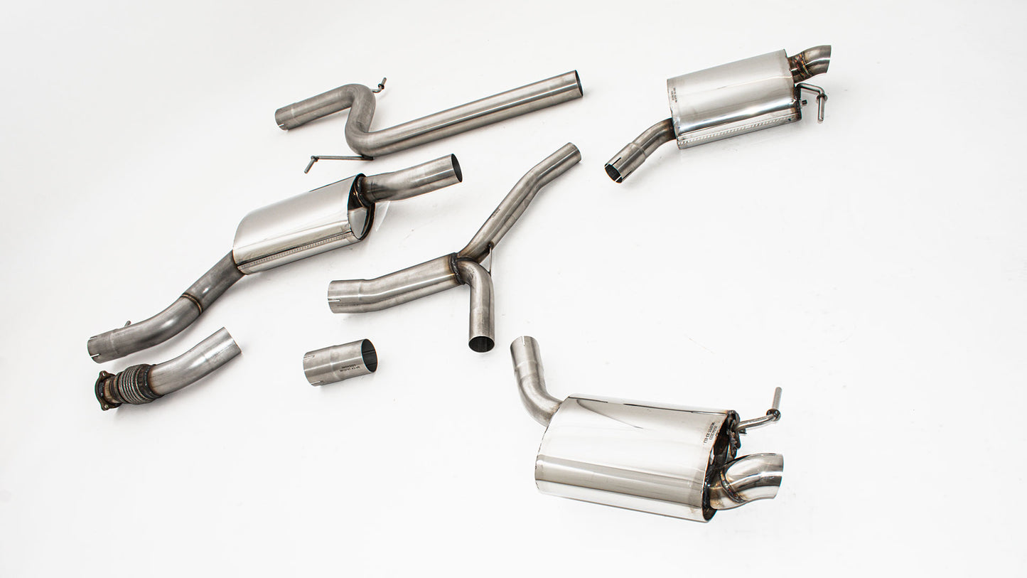 Friedrich Motorsport 76mm Duplex-Anlage Audi A4 B9 (B8/8W) Frontantrieb