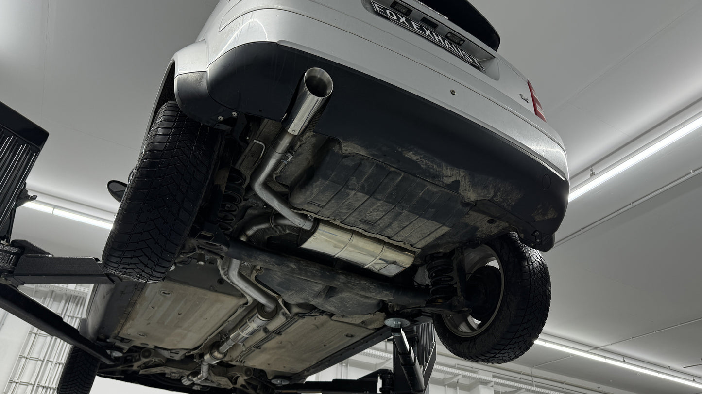 Audi A2 - 1,4l - 34l Tank Halbanlage ab Kat - 1x90 Typ 25 (Bestehend aus End- und Vorschalldämpfer mit Endrohr)