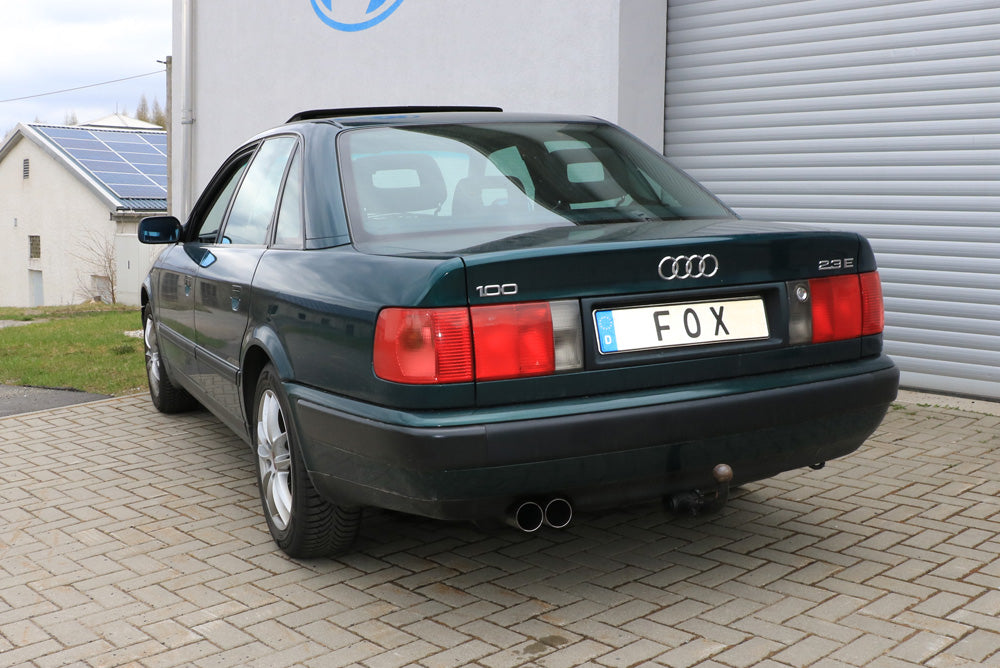 Audi 100/A6 Typ C3/C4 Frontantrieb End- und Vorschalldämpfer - 2x76 Typ 10