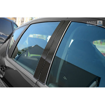 B-Säulen Blende passend für Mercedes-Benz A-Klasse W169 Hatchback 5-Türer 2008-2012 Schwarz Carbon