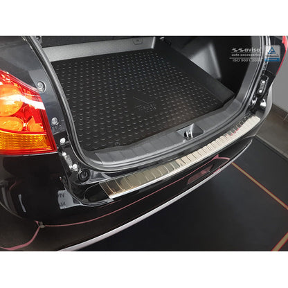 Edelstahl Heckstoßstangenschutz passend für Mitsubishi ASX 2010-2017 'Ribs'