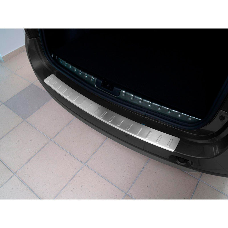 Edelstahl Heckstoßstangenschutz passend für Dacia Duster 2010-2017 'Ribs'
