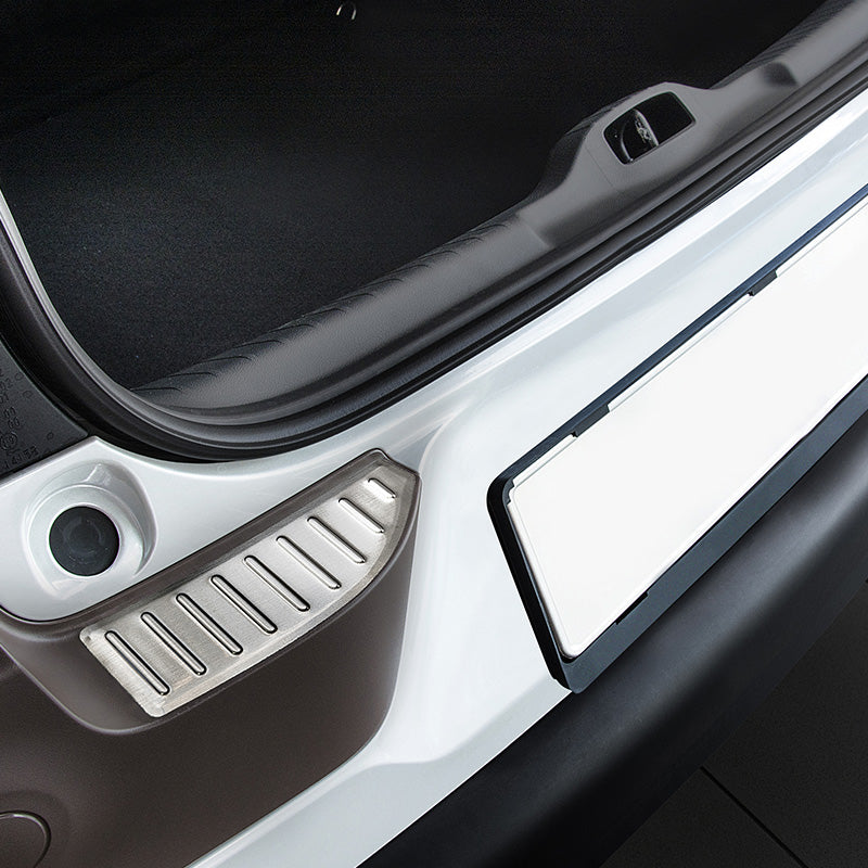 Edelstahl Heckstoßstangenschutz passend für Citroën C4 Cactus 2014-2018 'Ribs'