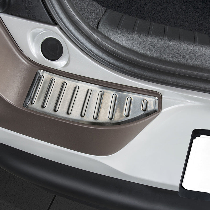 Edelstahl Heckstoßstangenschutz passend für Citroën C4 Cactus 2014-2018 'Ribs'