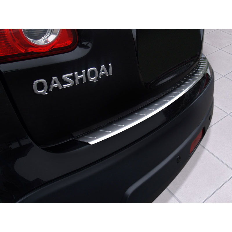 Edelstahl Heckstoßstangenschutz passend für Nissan Qashqai 2007-2013 'Ribs'