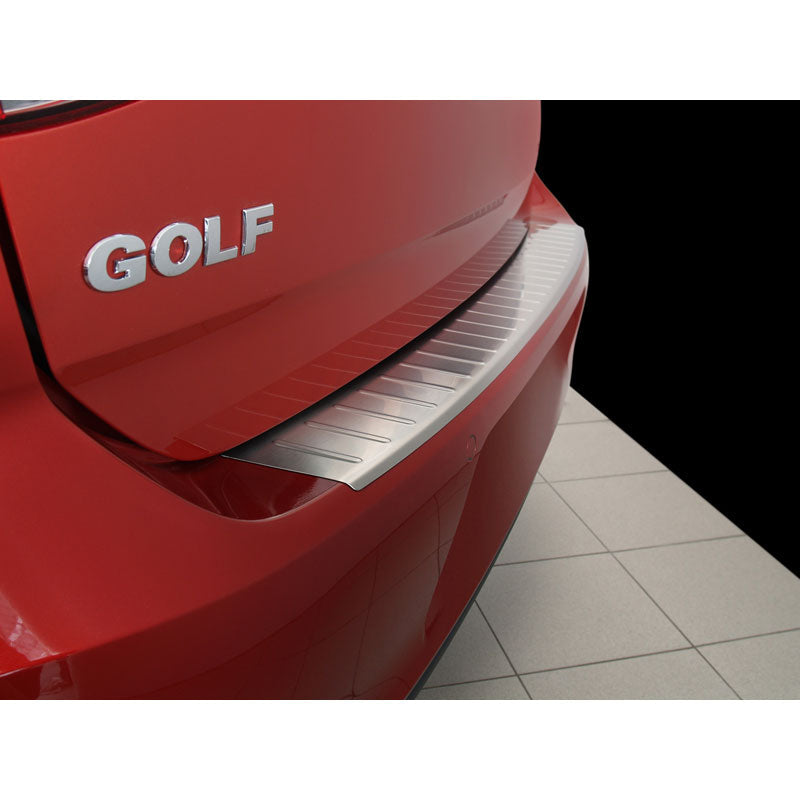 Edelstahl Heckstoßstangenschutz passend für Volkswagen Golf VII 3/5 türer 2012-2017 & FL 2017-2019 'Ribs'