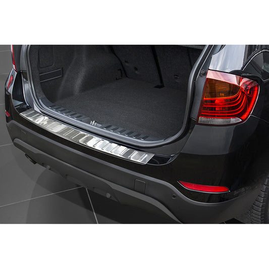 Edelstahl Heckstoßstangenschutz passend für BMW X1 E84 Facelift 2012-2015 'Ribs' exkl. M-Paket