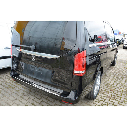 Edelstahl Heckstoßstangenschutz passend für Mercedes Vito & V-Klasse 2014-2019 & Facelift 2019- 'Ribs'