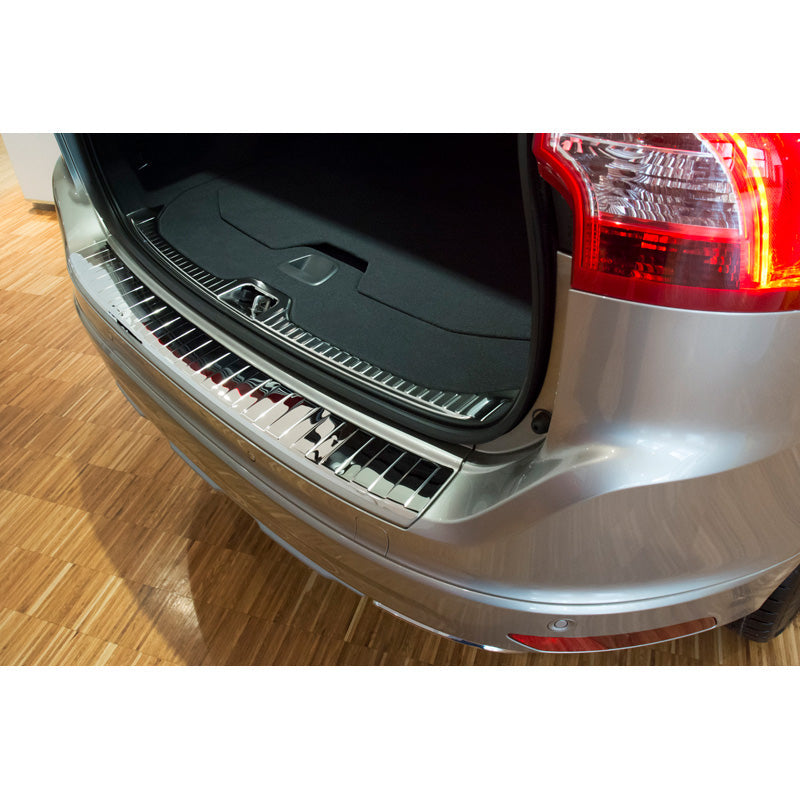 Chrom Edelstahl Heckstoßstangenschutz passend für Volvo XC60 2013-2016 'Ribs'