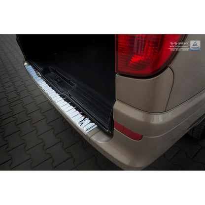 Chrom Edelstahl Heckstoßstangenschutz passend für Mercedes Vito / Viano 2003-2014 'Ribs'