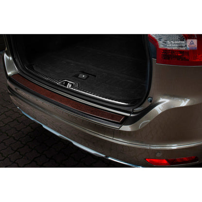 Edelstahl Heckstoßstangenschutz 'Deluxe' passend für Volvo XC60 2013-2016 Schwarz/Rot-Schwarz Karbon