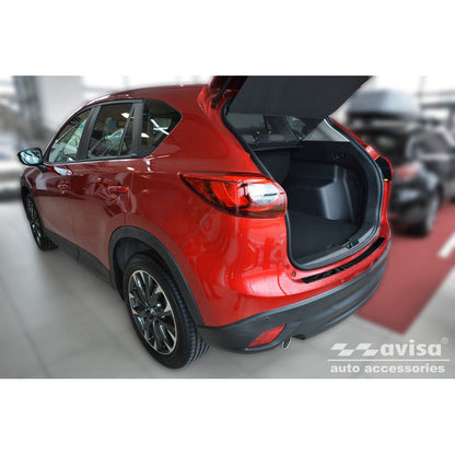 Echtes 3D Karbon Heckstoßstangenschutz passend für Mazda CX-5 2012-2017 'Ribs'