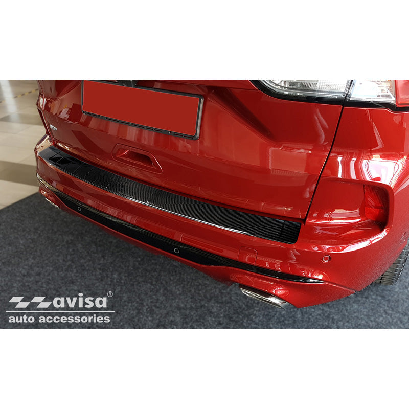 Echtes 3D Karbon Heckstoßstangenschutz passend für Ford Kuga III ST-Line/Vignale/Hybrid 2019- 'Ribs'