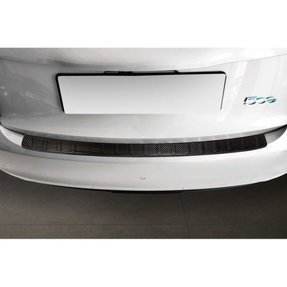 Echtes 3D Karbon Heckstoßstangenschutz passend für Fiat 500e Berlina, 3+1 & Cabrio 2020- 'Ribs'