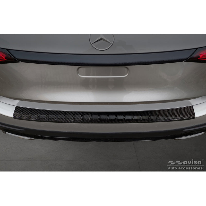 Echtes 3D Karbon Heckstoßstangenschutz passend für Mercedes GLC II (X254) 2022- 'Ribs'