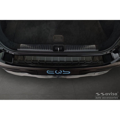 Echtes 3D Karbon Heckstoßstangenschutz passend für Mercedes EQS SUV (X296) 2022- 'Ribs'