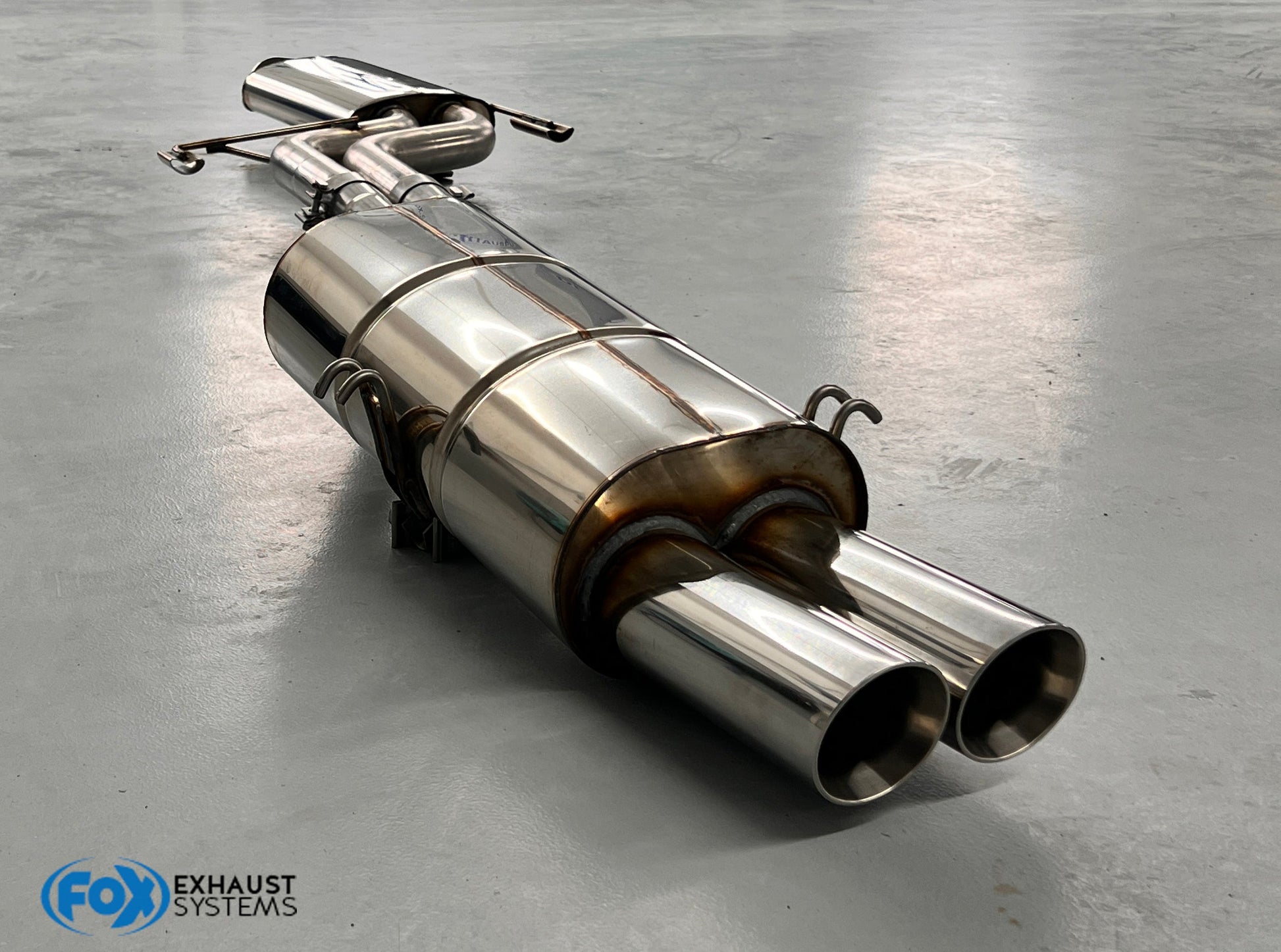 BMW E32 740i Endschalldämpfer und Vorschalldämpfer Ø2x63,5mm inkl. Montagematerial - 2x76 Typ 25