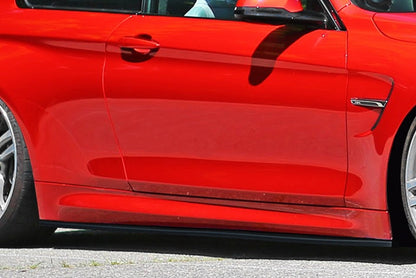 CUP Seitenschweller BMW M4, F82, F83 Ab Bj.: 2014 - Schwarz Glanz