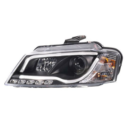 Satz Frontscheinwerfer inkl. TFL 'Light-Bar' passend für Audi A3 2008-2012 - Schwarz